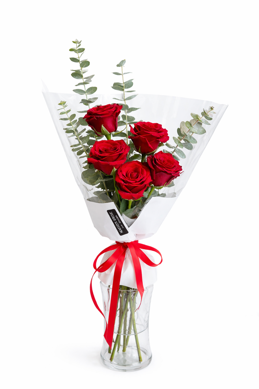 Five Red Roses